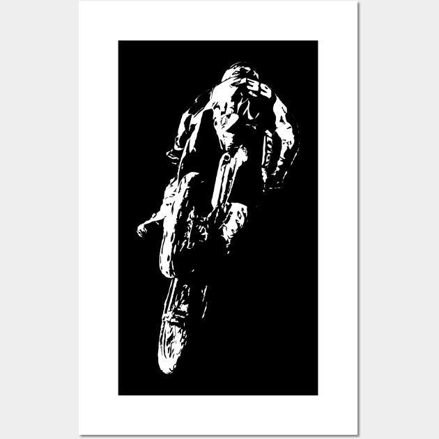 freestyle motocross enduro Wall Art by rickylabellevie